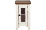 Wystfield White/Brown Chairside End Table from Ashley - Luna Furniture
