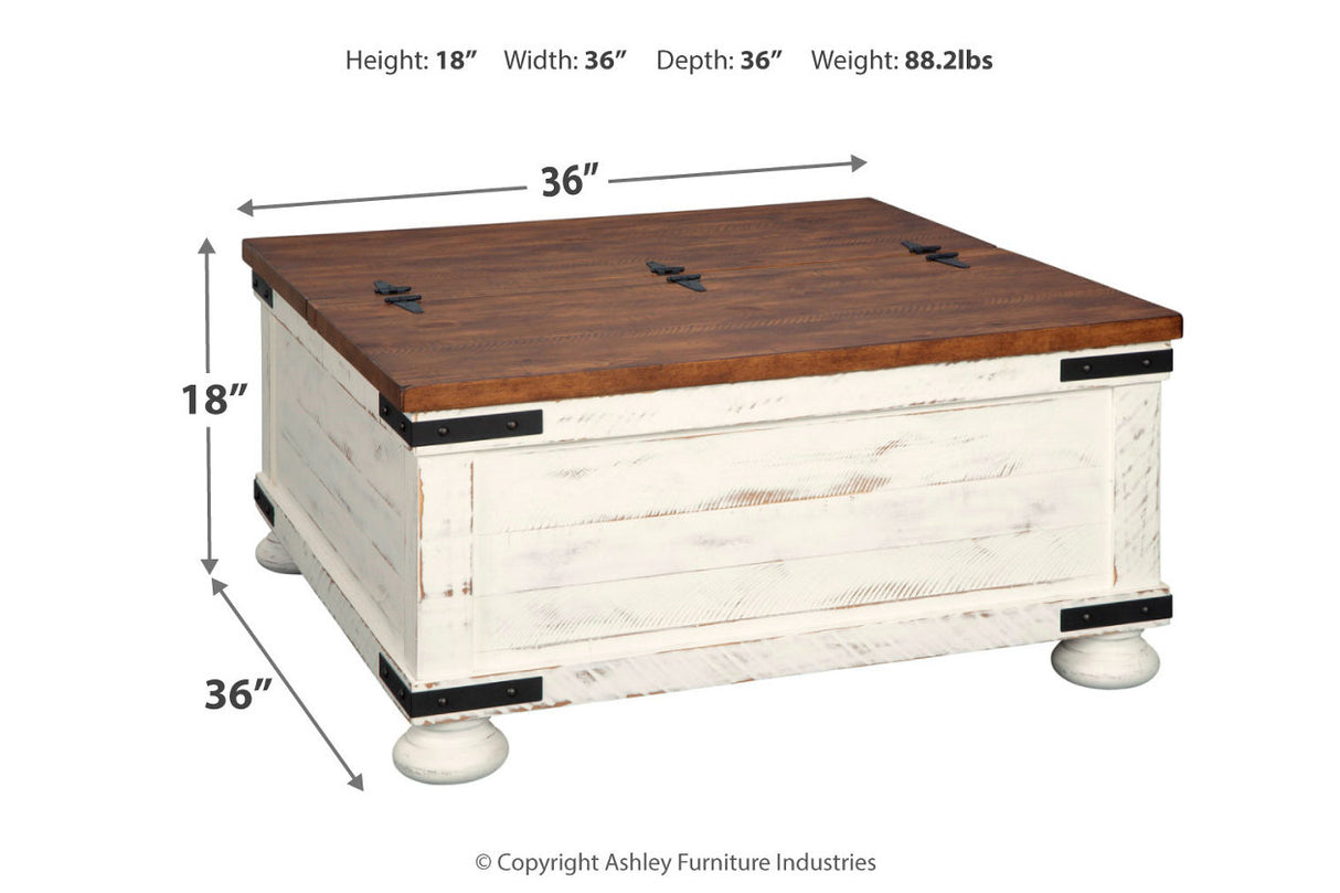 Wystfield White/Brown Coffee Table from Ashley - Luna Furniture