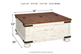 Wystfield White/Brown Coffee Table from Ashley - Luna Furniture