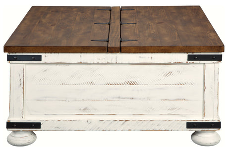 Wystfield White/Brown Coffee Table from Ashley - Luna Furniture
