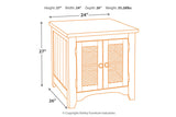 Wystfield White/Brown End Table from Ashley - Luna Furniture