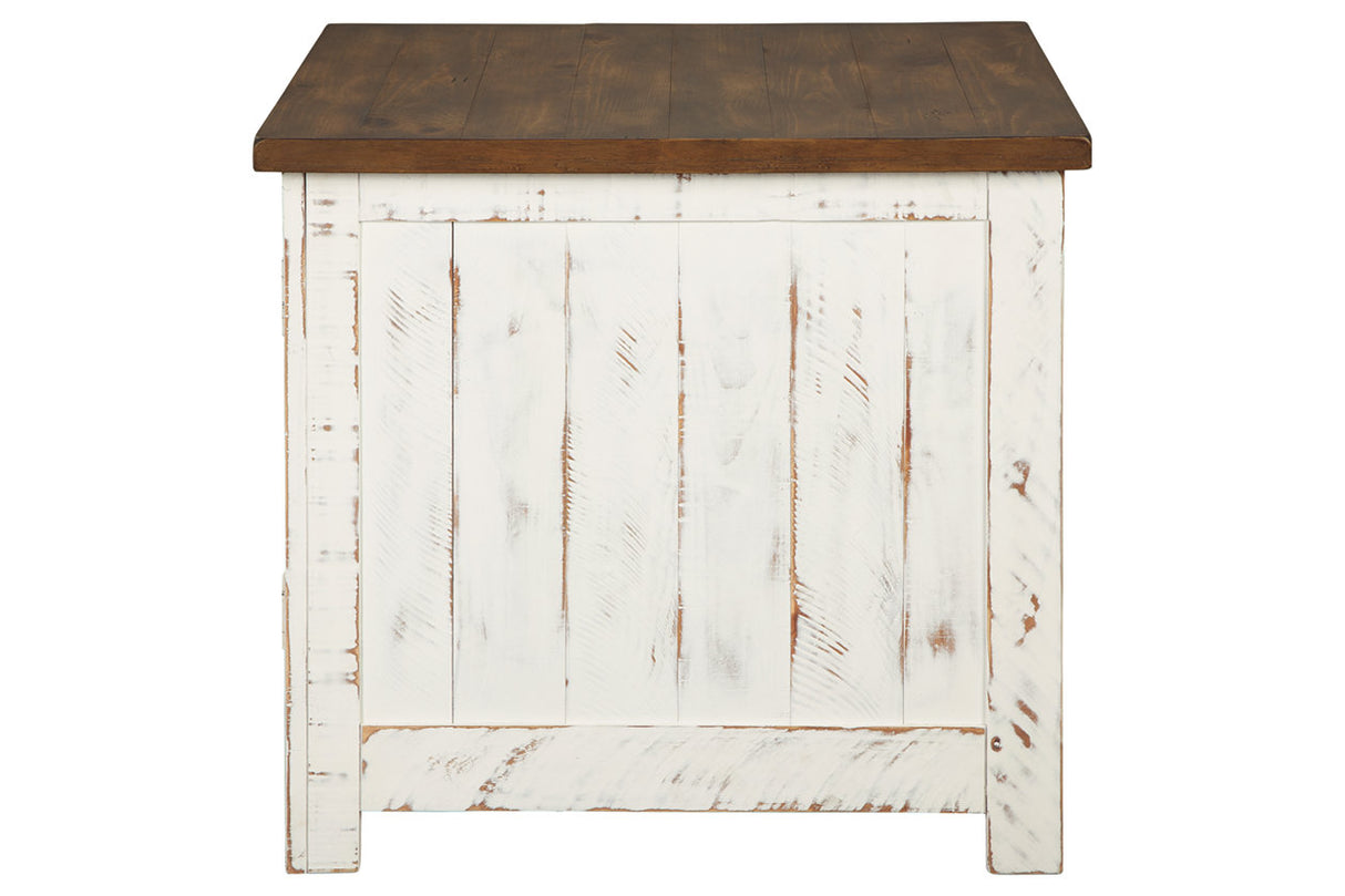 Wystfield White/Brown End Table from Ashley - Luna Furniture