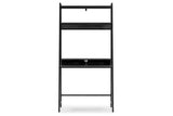 Yarlow Black 36" Home Office Desk with Shelf from Ashley - Luna Furniture