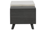 Yarlow Linen/Gray Storage Bench from Ashley - Luna Furniture