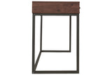 Horatio Warm Brown/Gunmetal Home Office Desk -  - Luna Furniture
