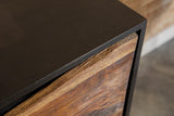 Zara Black Walnut and Gold 2-Door Accent Cabinet from Coaster - Luna Furniture