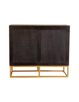 Zara Black Walnut and Gold 2-Drawer Accent Cabinet from Coaster - Luna Furniture