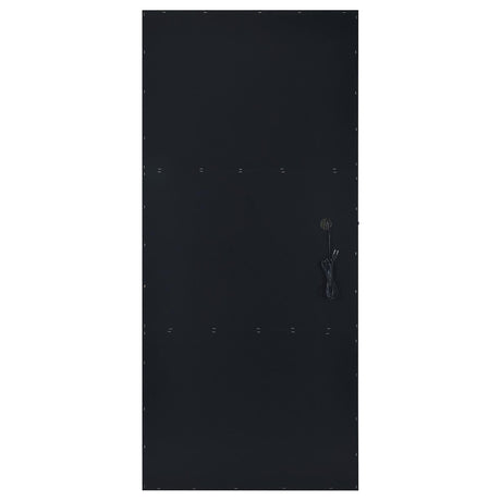 Zayan Black High Gloss Full Length Floor Mirror With Lighting from Coaster - Luna Furniture