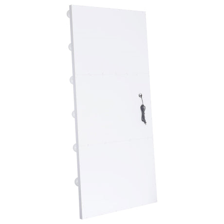 Zayan White High Gloss Full Length Floor Mirror With Lighting from Coaster - Luna Furniture