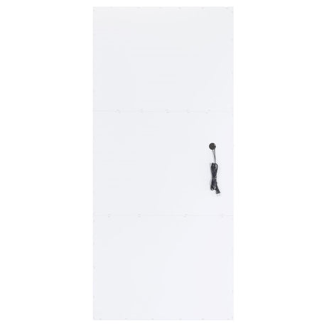 Zayan White High Gloss Full Length Floor Mirror With Lighting from Coaster - Luna Furniture