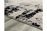 Zekeman Black/Cream/Gray Large Rug from Ashley Furniture - Luna Furniture