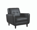 Aaron Black Padded Seat Accent Chair from Coaster - Luna Furniture