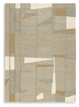 Abbotton Taupe/Gray/Caramel 5' x 7' Rug from Ashley - Luna Furniture