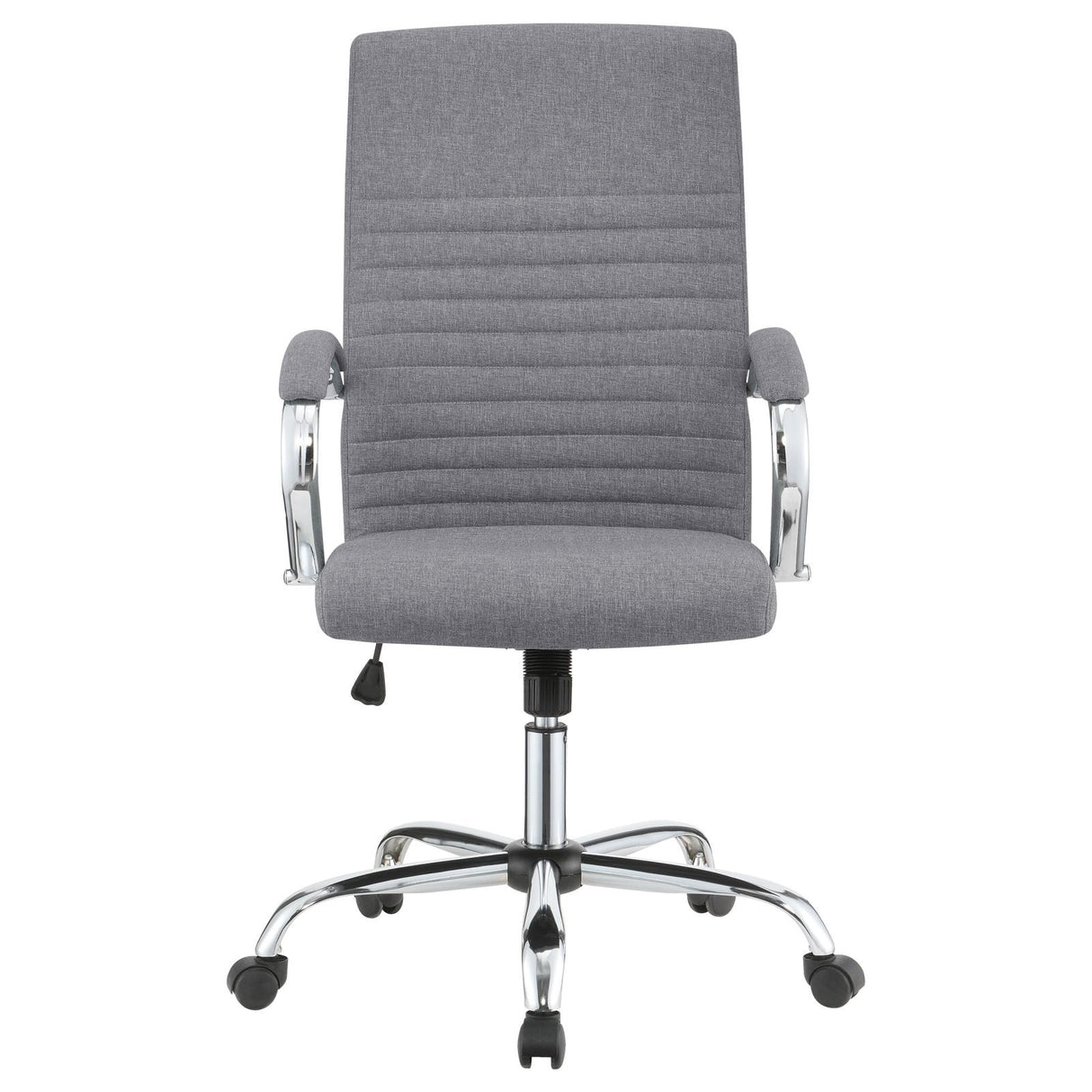 Abisko Upholstered Office Chair with Casters Grey and Chrome - 881217 - Luna Furniture