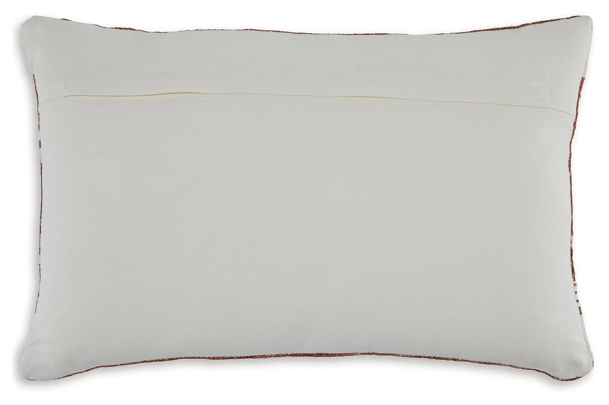 Ackford White/Rust Pillow - A1001039P - Luna Furniture