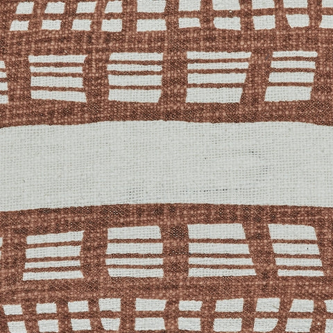 Ackford White/Rust Pillow - A1001039P - Luna Furniture