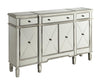 Aconitum 4-door Wine Cabinet Clear Mirror - 102595 - Luna Furniture