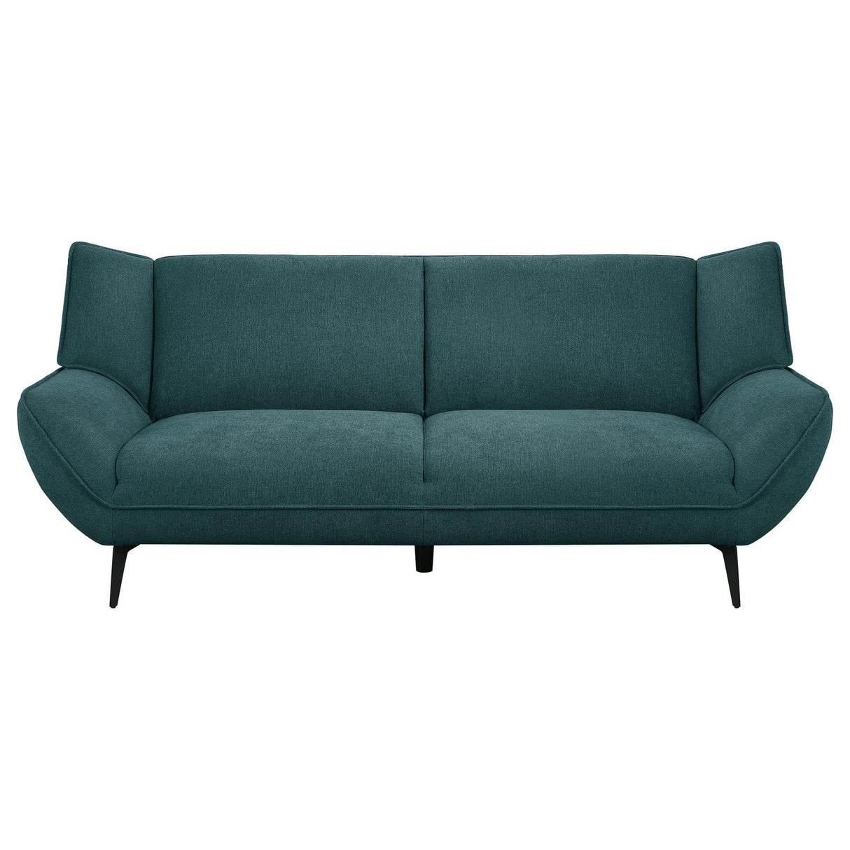 Acton 2-piece Upholstered Flared Arm Sofa Set Teal Blue - 511161-S2 - Luna Furniture