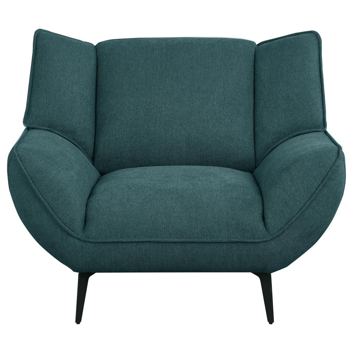 Acton 3-piece Upholstered Flared Arm Sofa Set Teal Blue - 511161-S3 - Luna Furniture