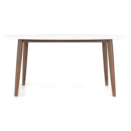 Ada Mid Century Modern Style Solid Wood Walnut Oval Dining Table from Ashcroft Furniture - Luna Furniture