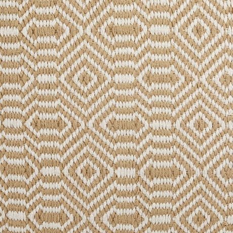 Adamont Tan/Ivory Pouf from Ashley - Luna Furniture