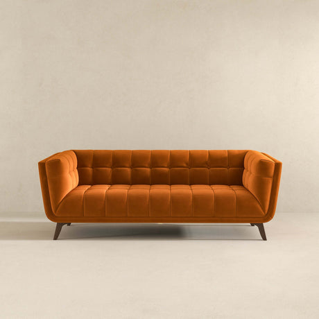 Kano Burnt Orange Velvet Large Sofa from Ashcroft Furniture - Luna Furniture