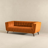 Kano Burnt Orange Velvet Large Sofa from Ashcroft Furniture - Luna Furniture