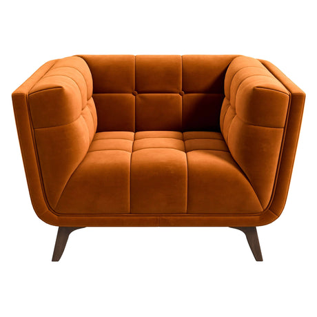 Addison Lounge Chair (Burnt Orange Velvet) - AFC02057 - Luna Furniture