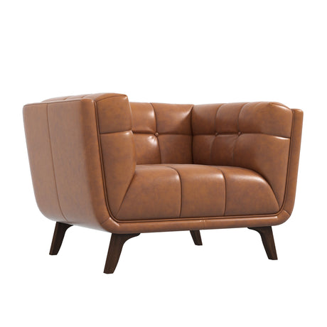 Addison Lounge Chair (Cognac Leather) - AFC00080 - Luna Furniture