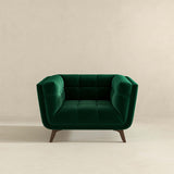 Addison Lounge Chair (Dark Green Velvet) - AFC02056 - Luna Furniture