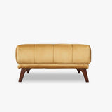 Kano Dark Gray Linen Square Upholstered Ottoman from Midinmod - Luna Furniture