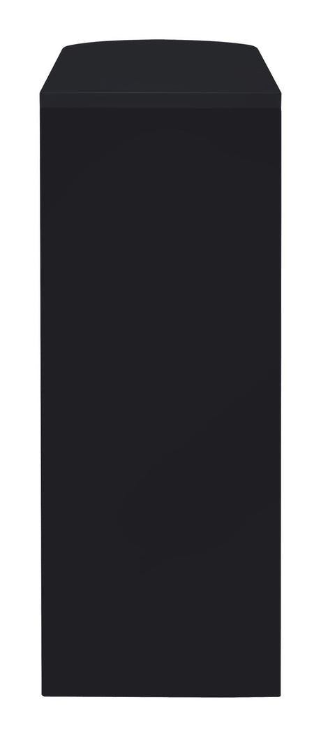 Adolfo Glossy Black and Clear 3-Tier Bar Table from Coaster - Luna Furniture