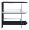 Adolfo 3-tier Bar Table Glossy Black and Clear - 101063 - Luna Furniture