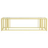 Adri Matte Brass Metal Frame Coffee Table from Coaster - Luna Furniture
