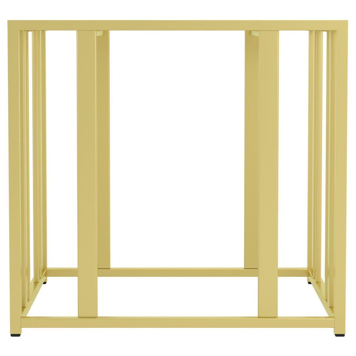 Adri Matte Brass Metal Frame End Table from Coaster - Luna Furniture