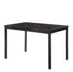 Tempe Black Marble-Top Dining Table