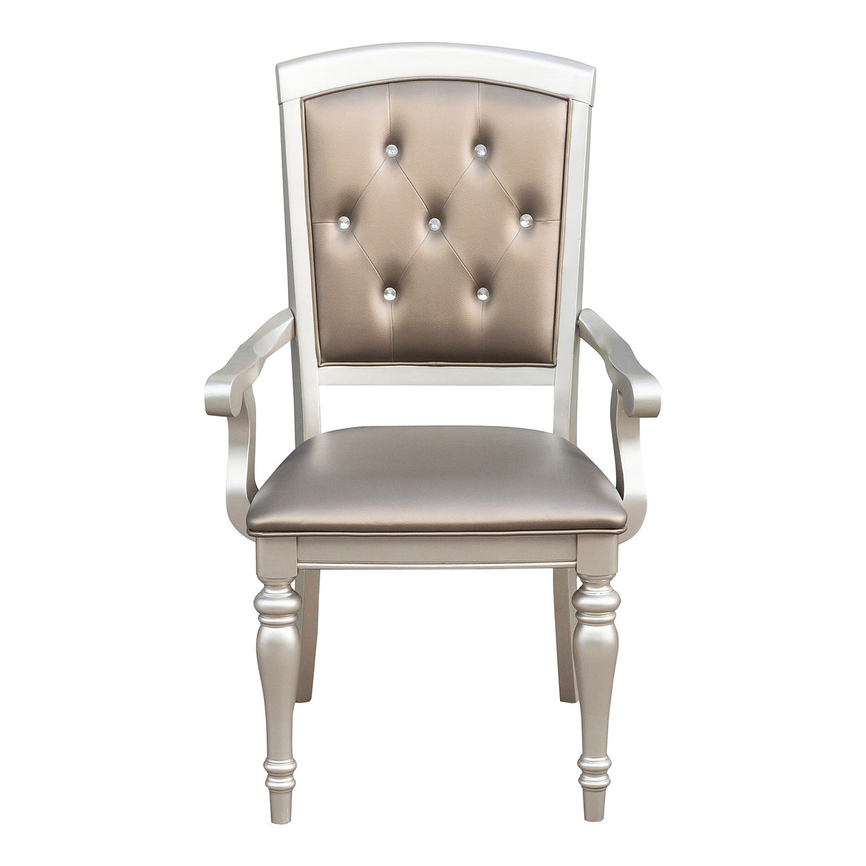 Orsina Silver Arm Chair, Set of 2 -  - Luna Furniture