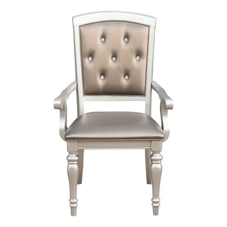 Orsina Silver Arm Chair, Set of 2 from Homelegance - Luna Furniture