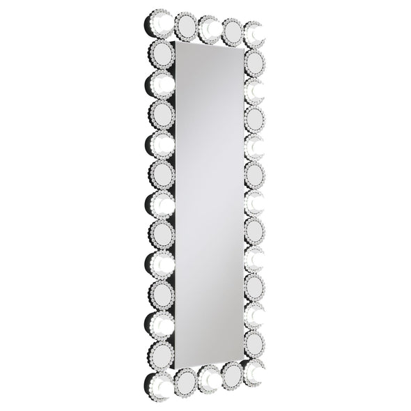 Aghes Rectangular Wall Mirror with LED Lighting Mirror - 961623 - Luna Furniture