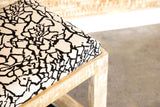 Aiden Black and White Sled Leg Upholstered Accent Bench from Coaster - Luna Furniture