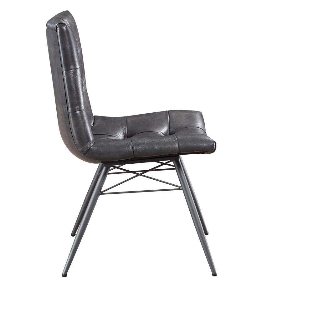 Aiken Charcoal Tufted Dining Chairs, Set of 4 from Coaster - Luna Furniture