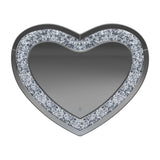 Aiko Silver Heart Shape Wall Mirror from Coaster - Luna Furniture