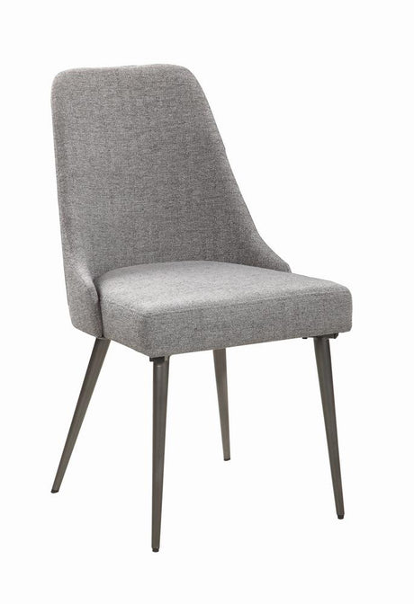 Alan Upholstered Dining Chairs Grey (Set of 2) - 190442 - Luna Furniture