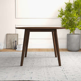 Alana Dining Table (Walnut) Walnut White Top - AFC00310 - Luna Furniture
