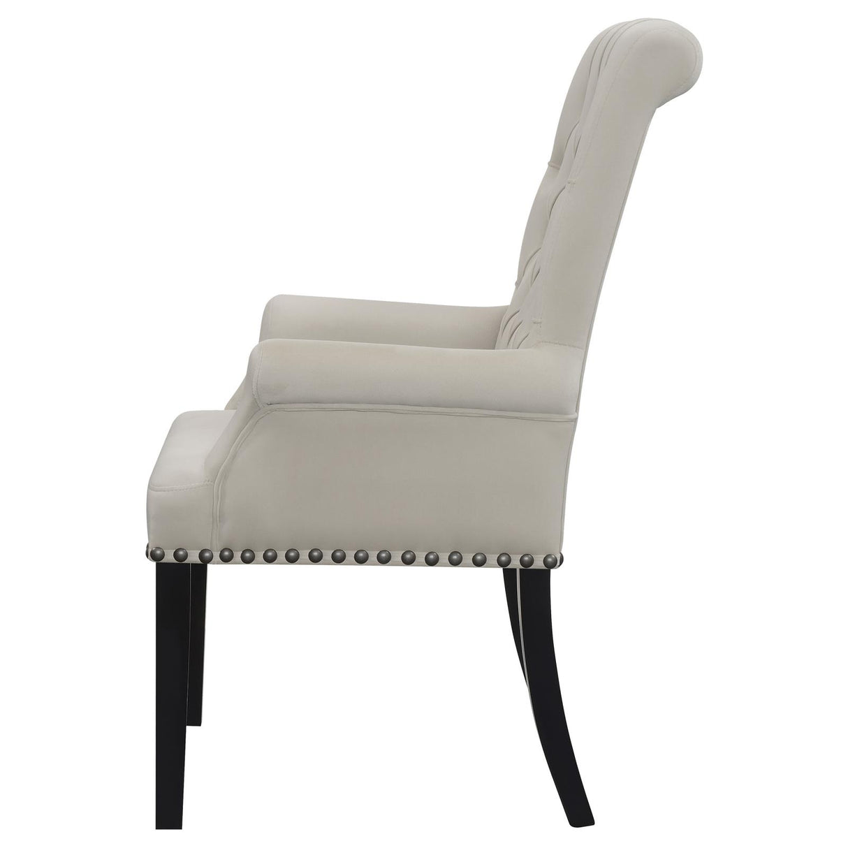 Alana Upholstered Tufted Arm Chair with Nailhead Trim from Coaster - Luna Furniture