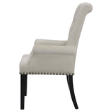 Alana Upholstered Tufted Arm Chair with Nailhead Trim from Coaster - Luna Furniture