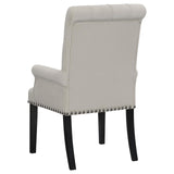 Alana Upholstered Tufted Arm Chair with Nailhead Trim from Coaster - Luna Furniture