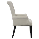 Alana Upholstered Tufted Arm Chair with Nailhead Trim from Coaster - Luna Furniture