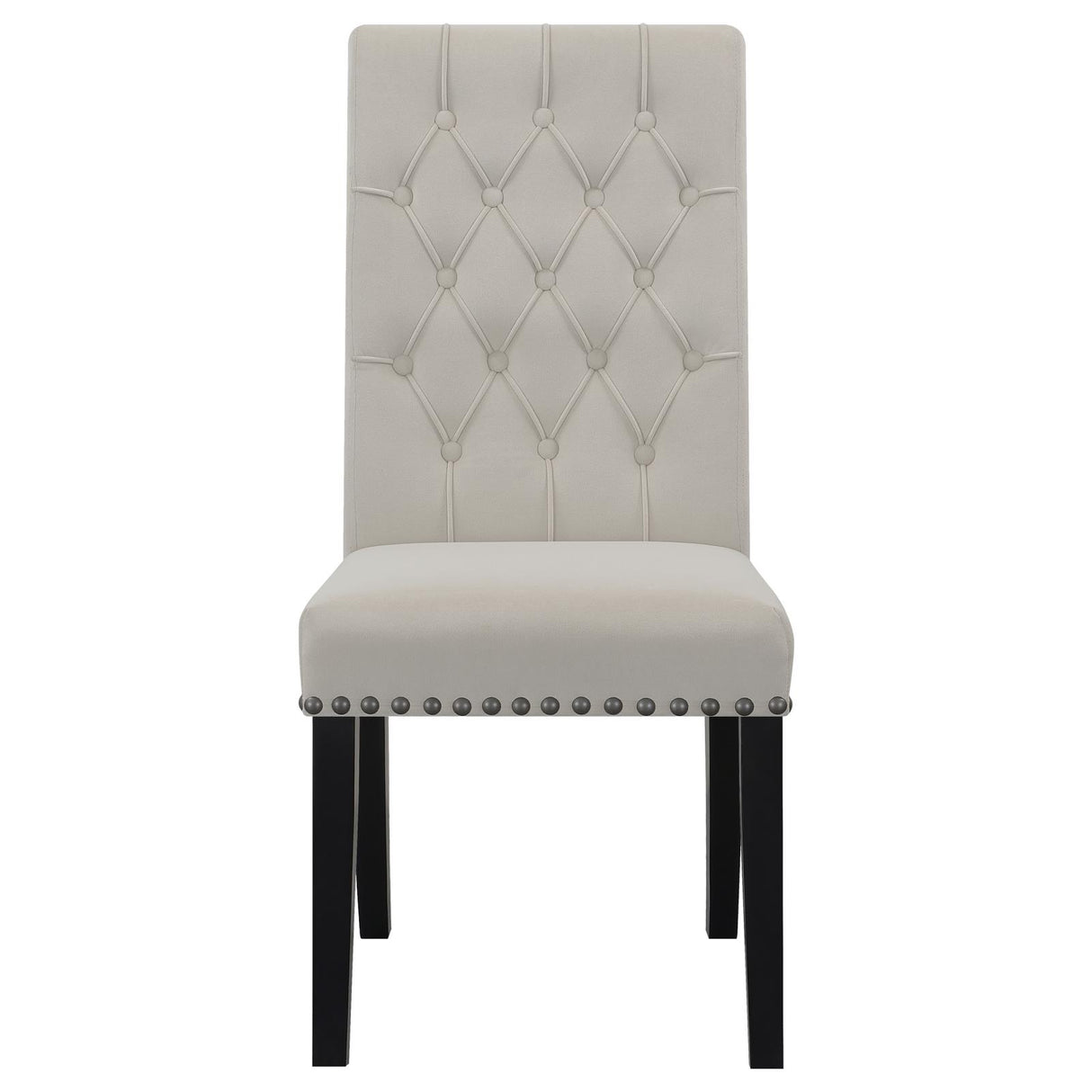 Alana Upholstered Tufted Side Chairs with Nailhead Trim (Set of 2) - 115182 - Luna Furniture