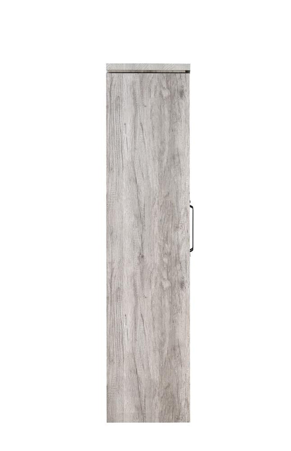 Alejo 2-door Tall Cabinet Grey Driftwood - 950783 - Luna Furniture